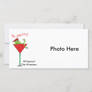 Tipsy-tini's Frog Holiday Card