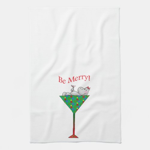 Tipsy_tinis Hippo Kitchen Towel