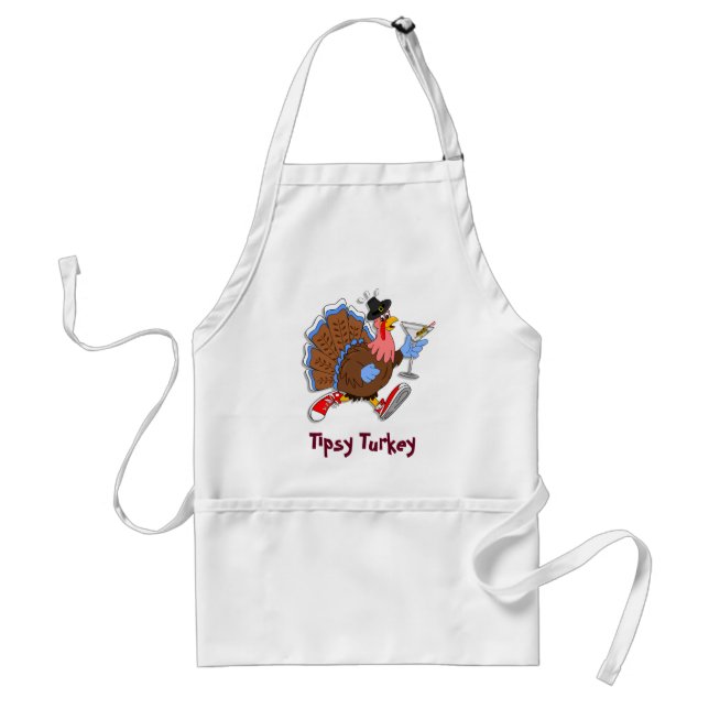 Tipsy Turkey (Martini) Adult Apron (Front)