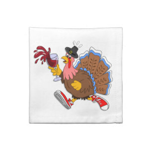 Tipsy Turkey (Wine) Napkin