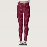 Tipsy Wine Glasses Leggings