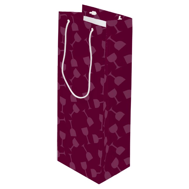 Tipsy Wine Glasses Wine Gift Bag (Front Angled)
