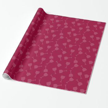 Tipsy Wine Glasses Wrapping Paper by Victoreeah at Zazzle
