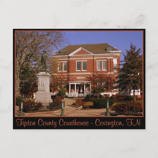 Tipton County Courthouse - Covington, TN Postcard (Front)