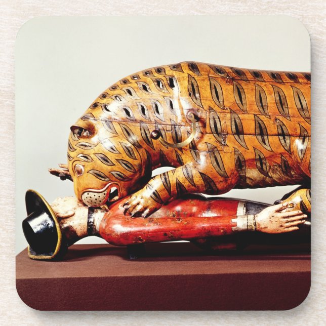 Tipu's Tiger, c.1790 (wood) Beverage Coaster (Front)
