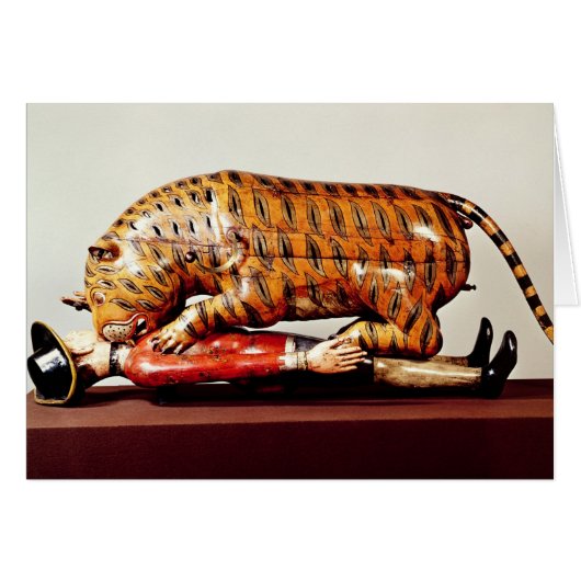 Tipu's Tiger, c.1790 (wood) Cards (Front Horizontal)