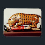 Tipu's Tiger, c.1790 (wood) Magnet<br><div class="desc">Image:26345  Tipu's Tiger,  c.1790 (wood). Indian School,  (18th century). Victoria & Albert Museum,  London,  UK.  Art,  Fine Art.</div>