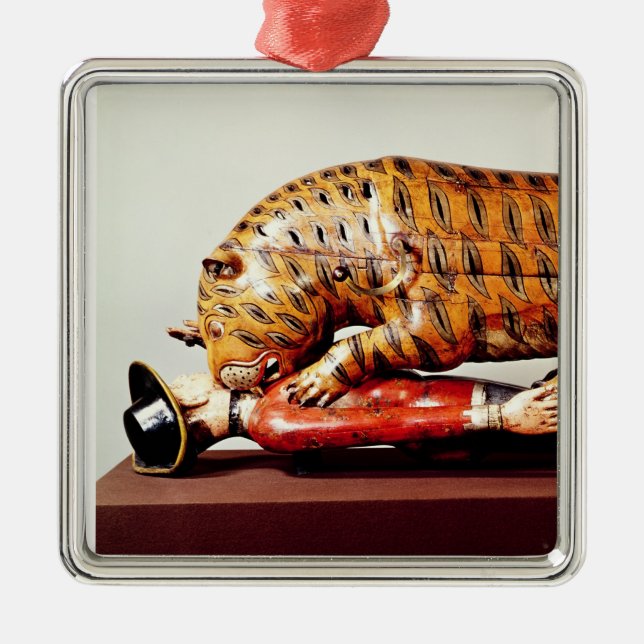 Tipu's Tiger, c.1790 (wood) Metal Ornament (Front)