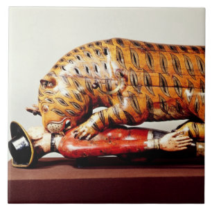 Tipu's Tiger, c.1790 (wood) Tile