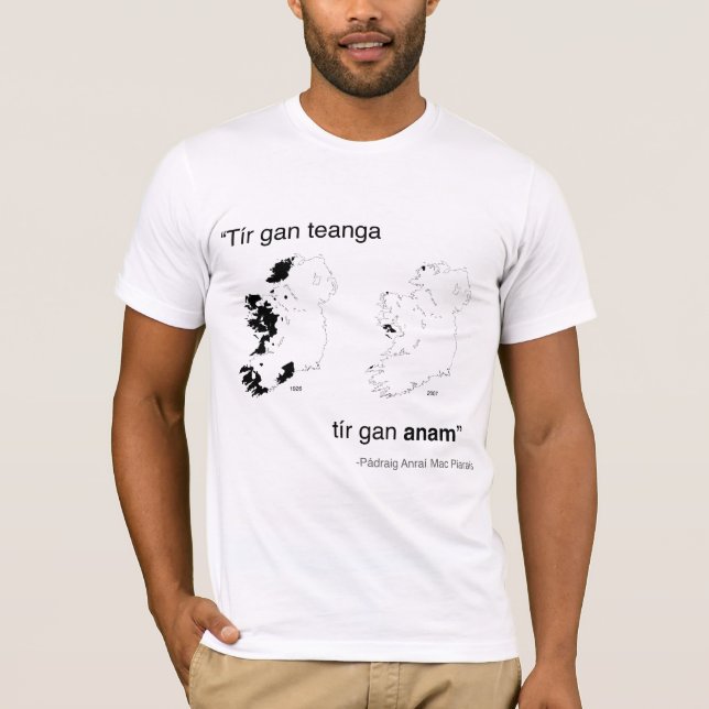 Tír gan Teanga shirt (Front)
