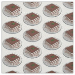 Tiramisu cake cartoon illustration fabric