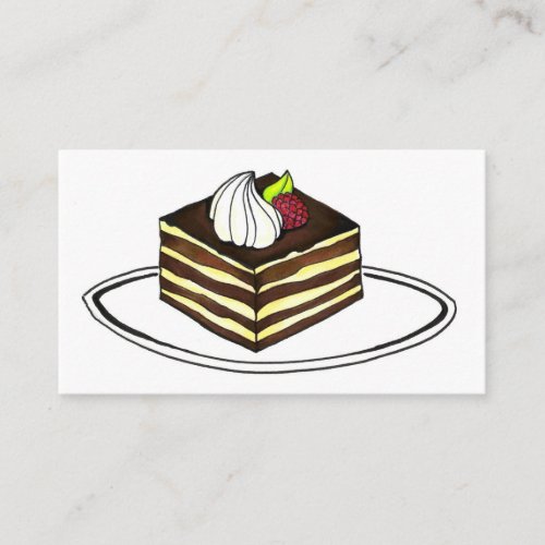 Tiramisu Dessert Italian Food Bakery Restaurant Business Card