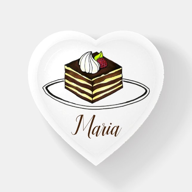 Tiramisu Italian Espresso Cake Dessert Bakery Paperweight (Front)