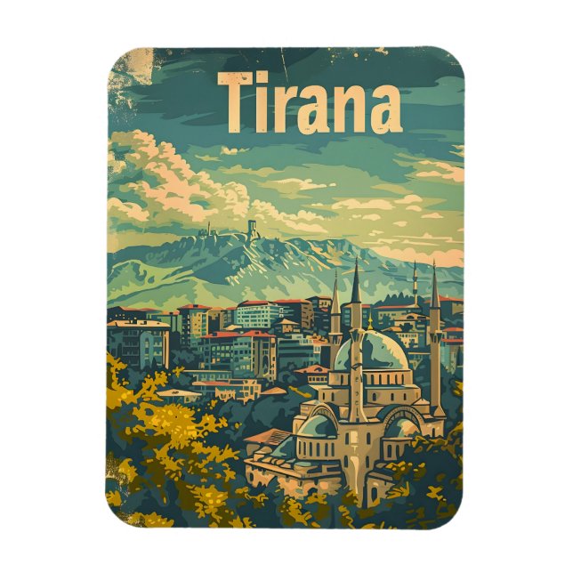 Tirana Vintage Magnet (Vertical)