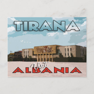 Tirana, Visit Albania postcard