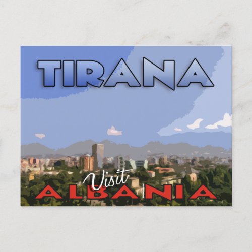 Tirana Visit Albania Postcard