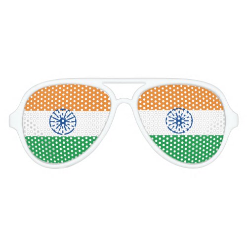 Tiranga Jhanda Indian Tricolour Flag  Aviator Sunglasses