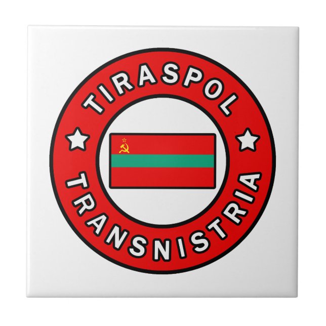 Tiraspol Transnistria Ceramic Tile (Front)