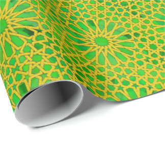 Tirazut yellow and green wrapping paper