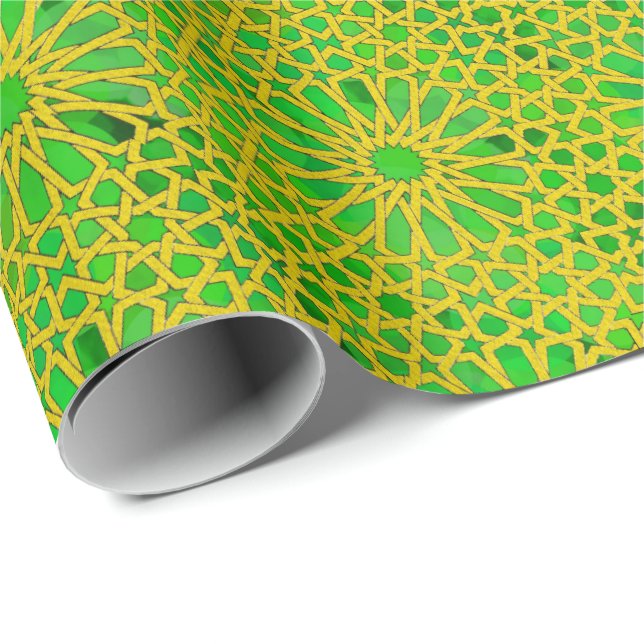 Tirazut yellow and green wrapping paper (Roll Corner)