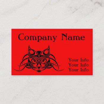 Tirbal Cat Business Cards by DoggieAvenue at Zazzle