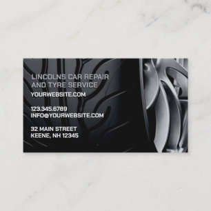 Tire and Auto Repair Business Card Template