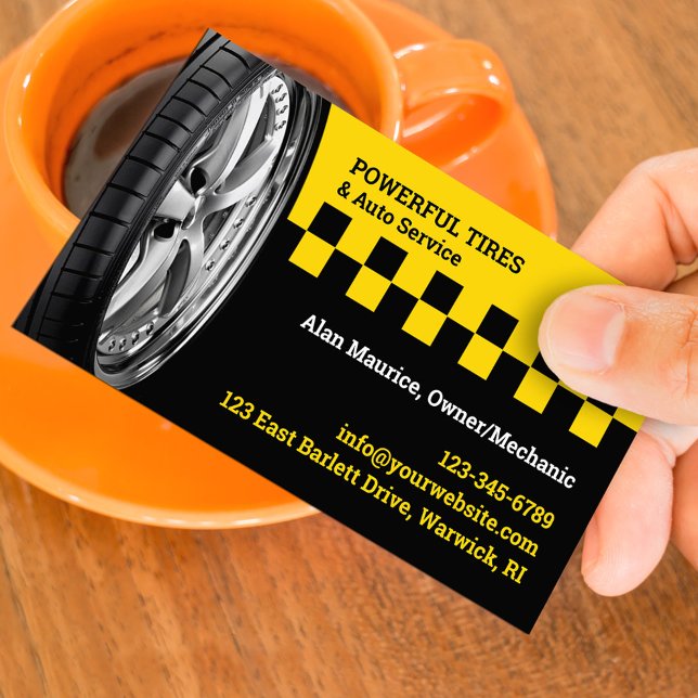 Tire and Auto Repair Business Card Template (Creator Uploaded)