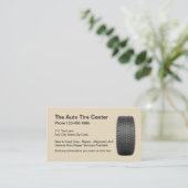Tire And Automotive Repair Business Card (Standing Front)
