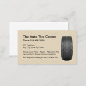 Tire And Automotive Repair Business Card (Front/Back)