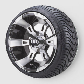 tire and rim large clock