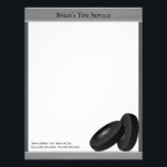 Tire Business Letterhead<br><div class="desc">A letterhead design showing two tires. This can be used by any one who has an automotive repair shop or who sales new and used tires and does tire repairs. It can be used as an invoice for services and sales. If you like this letterhead you might also like the...</div>