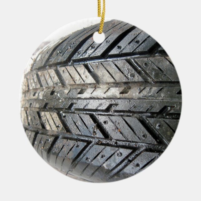 Tire Ceramic Ornament (Front)