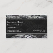 Tire Fitter Photo - Business Card (Back)