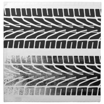 Tire Marks Design Napkin by Hodge_Retailers at Zazzle