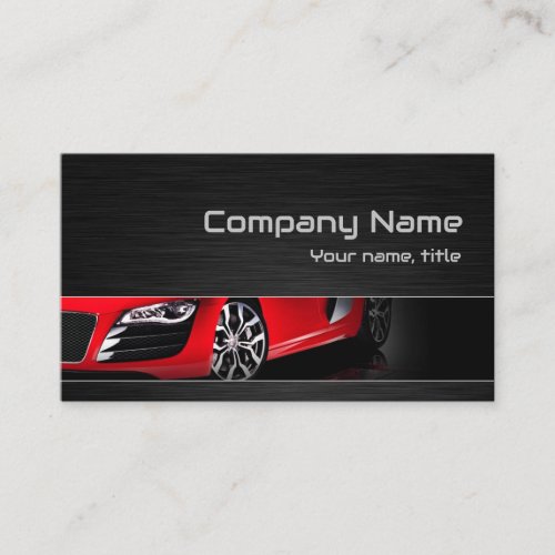 Red Automotive Business Card