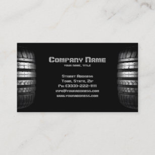 Tire Mounting & Balancing Service Business Card