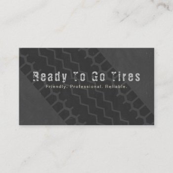 Tire Print Business Card by artNimages at Zazzle