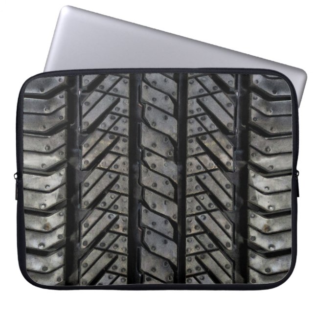 Tire Rubber Automotive Texture Decor Laptop Sleeve (Front)