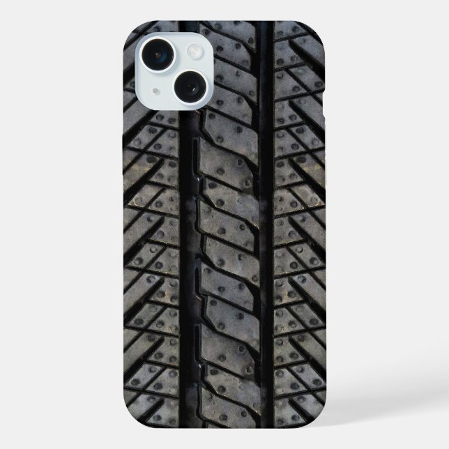 Tire Rubber Thread Automotive Texture iPhone Case (Back)