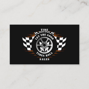 Tire Sales Store Mechanic Car Sales Parts Service Business Card