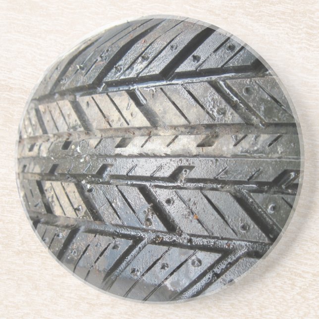 Tire Sandstone Coaster (Front)
