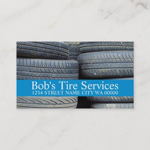 Tire Service Sales New Used Auto Repair Business Card