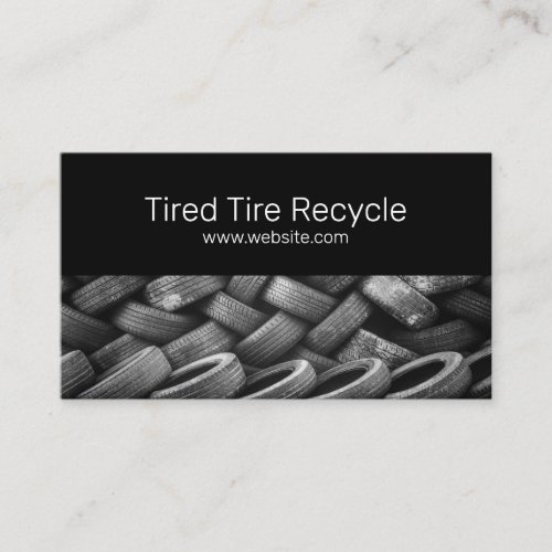 Tire Shop Recycle Car Auto  Business Card