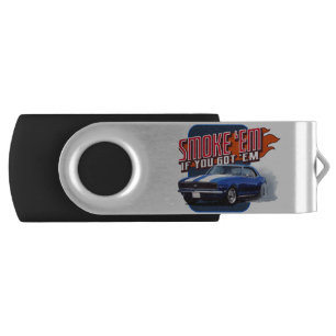 Tire Smoke Camaro Flash Drive