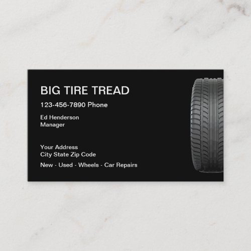 Tire Store Business Cards