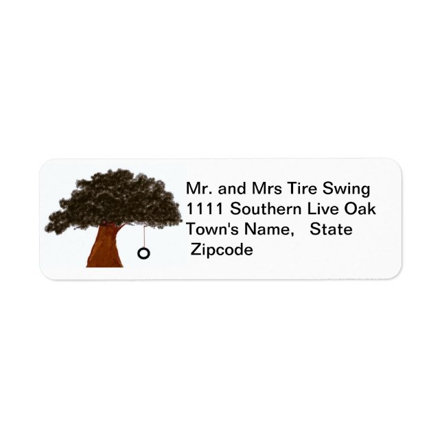 Tire Swing Label (Front)