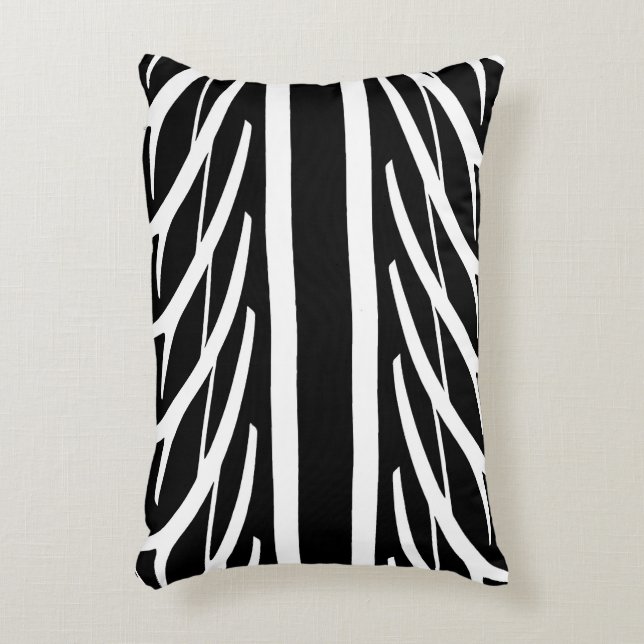 Tire Texture Abstract Pattern Accent Pillow (Front(Vertical))