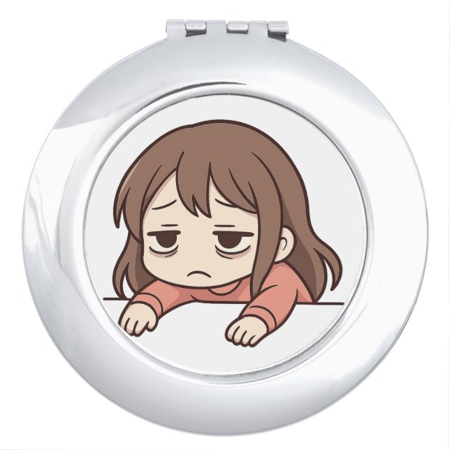Tired and TIred Compact Mirror (Front)