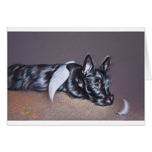 Tired Angel ( Scottie) Cards (Front Horizontal)