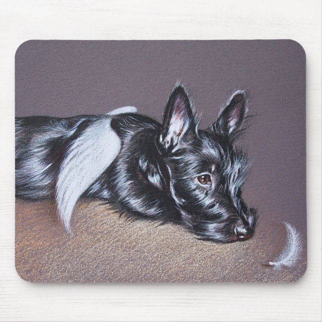 Tired Angel ( Scottie) Mouse Pad (Front)